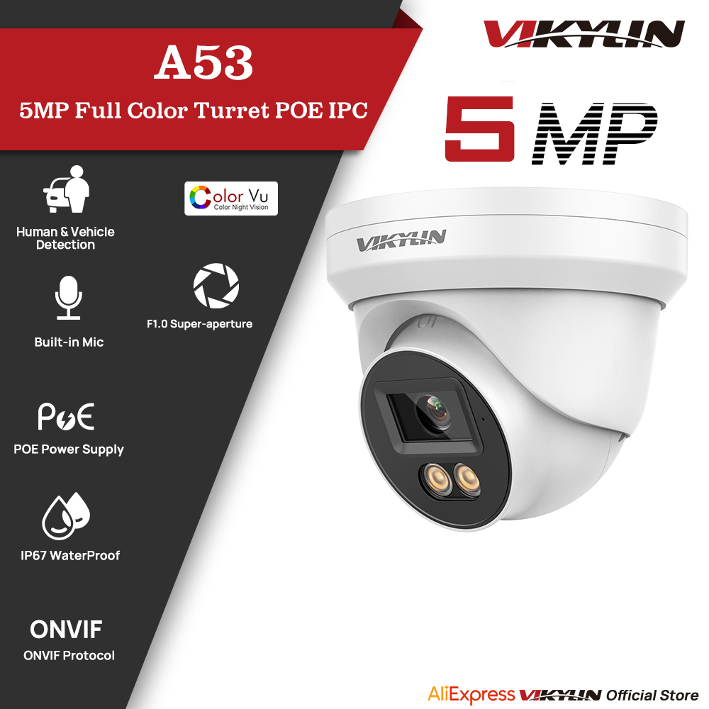 Outdoor Power G Motion - Caméra de sécurité IP VIKYLIN 5MP