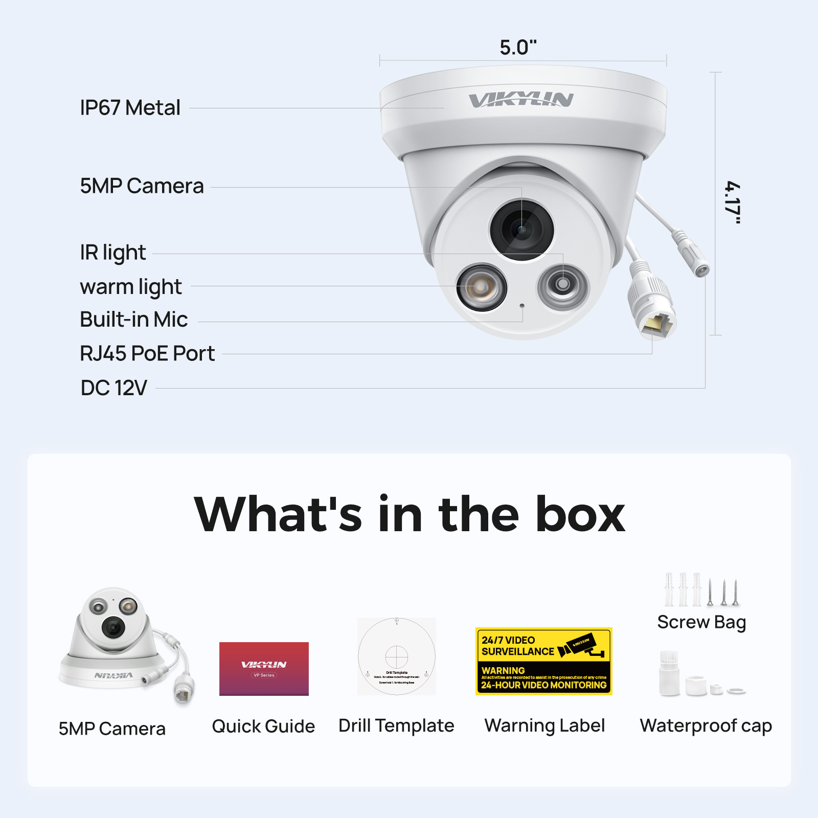 Caméra IP intelligente VIKYLIN - Outdoor Power G Motion avis et prix