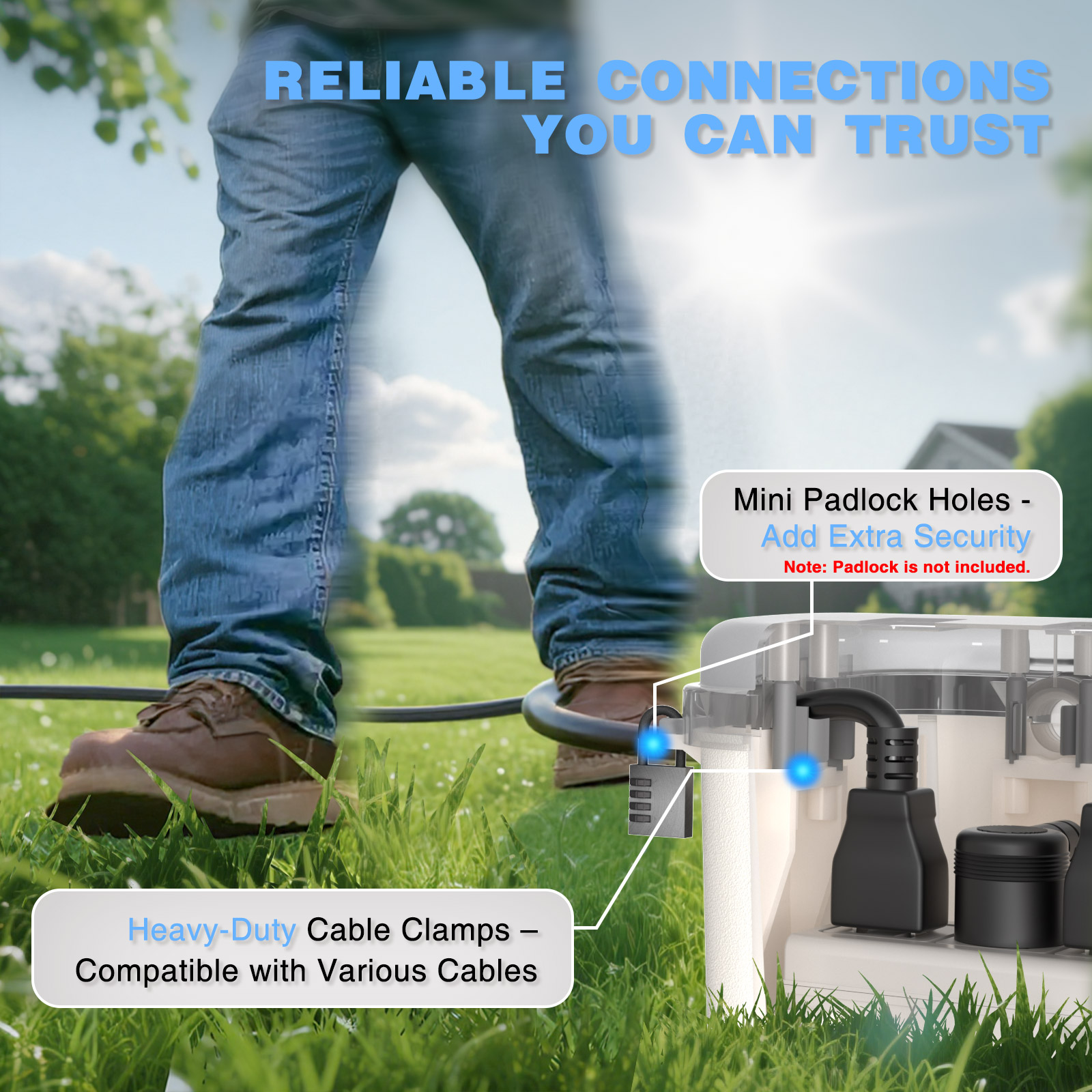 Boîtier électrique extérieur é - Outdoor Power Strip With Cover avis et prix