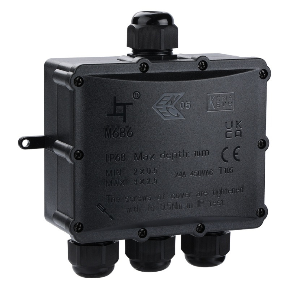 4 voies 1In3Out IP68 étanche 4 - Outdoor Power Cable Junction Box avis et prix