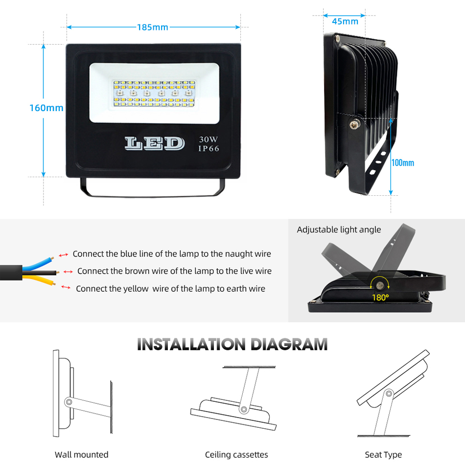 30W LED projecteur RGBWC intel - Outdoor Power Point Zigbee avis et prix