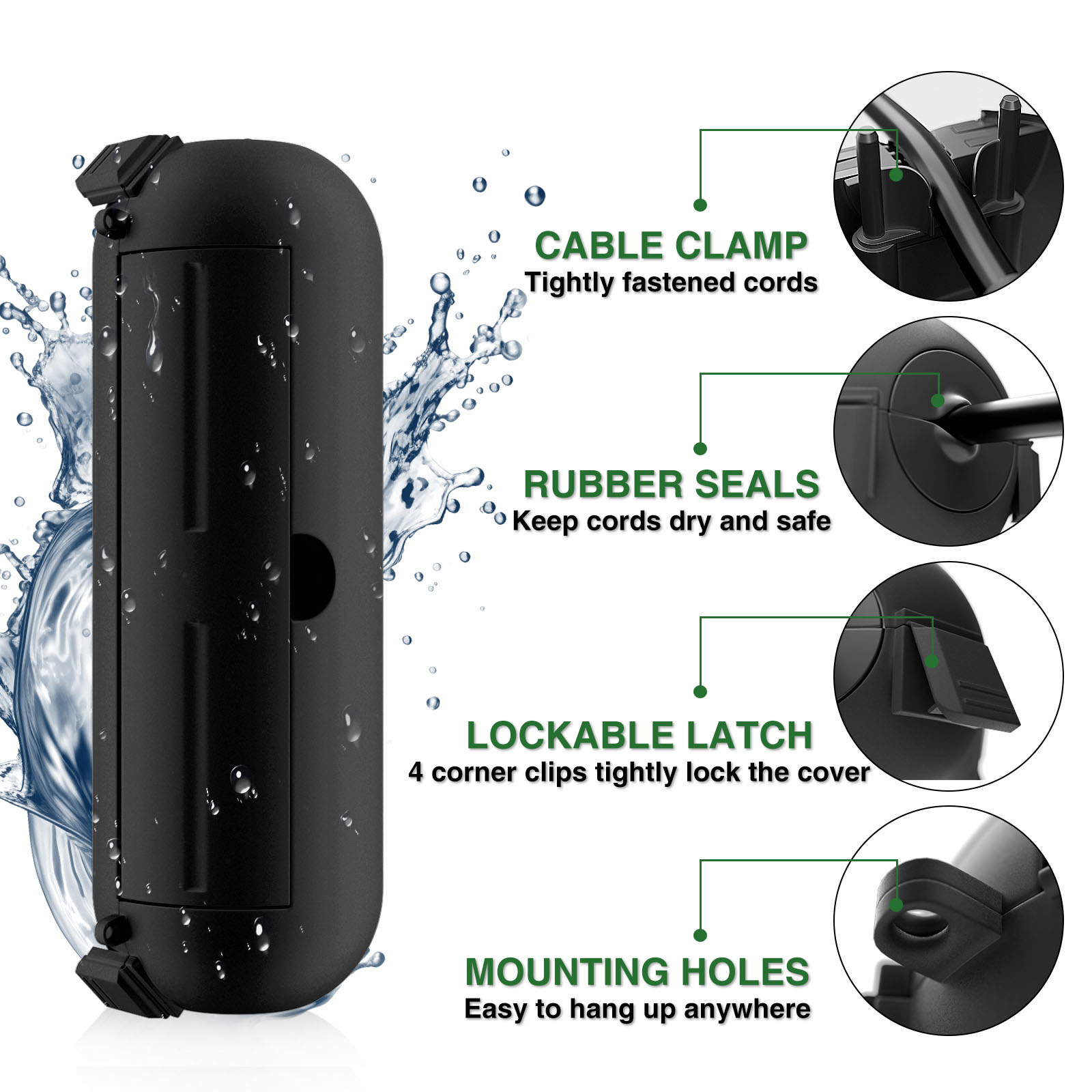Petite boîte électrique extéri - Outdoor Power Strip With Cover avis et prix