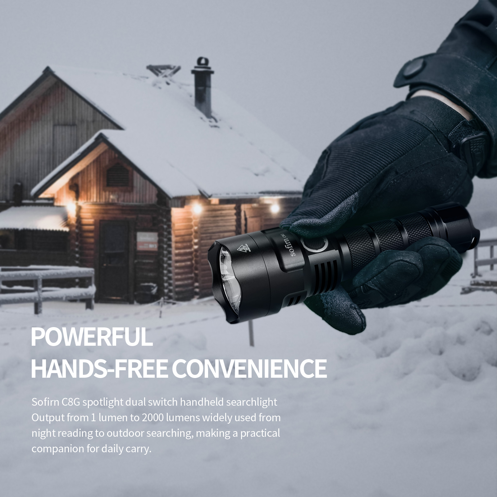 Lampe torche LED puissante SOF - Outdoor Power Group avis et prix