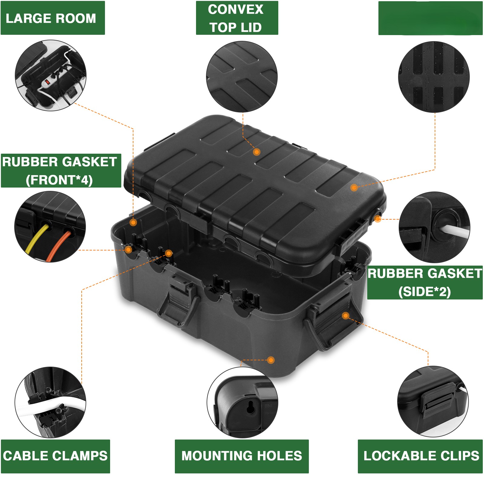 Grande boîte électrique extéri - Outdoor Power Strip With Cover avis et prix