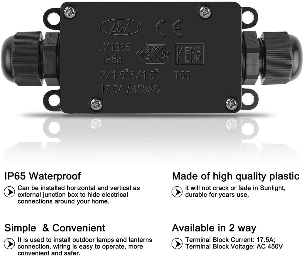Boîte de jonction extérieure é - Outdoor Power Cable Junction Box avis et prix