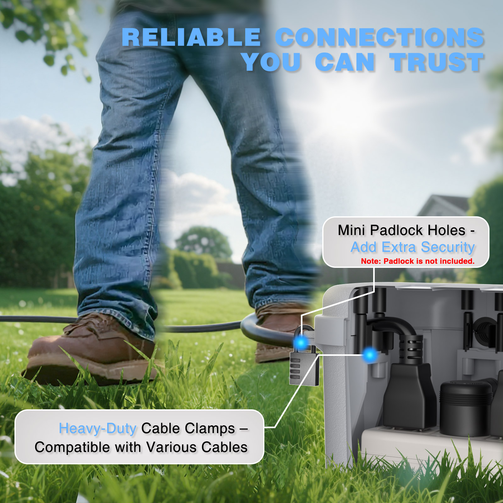 Boîtier de protection étanche  - Outdoor Power Strip With Cover avis et prix